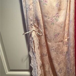 Francesca's Collections Light Pink Jacquard  Silky Maxi Slip